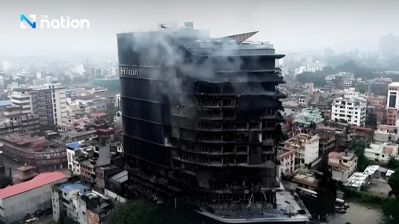 Hotel Simbol Kemajuan Nepal Hangus Terbakar dalam Aksi Protes Berdarah